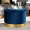 Baxton Studio Marisa Navy Blue Velvet Upholstered Gold Finished Storage Ottoman 161-10279 - alternate 2